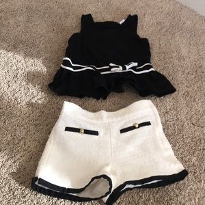 Girls size 3 shorts and top